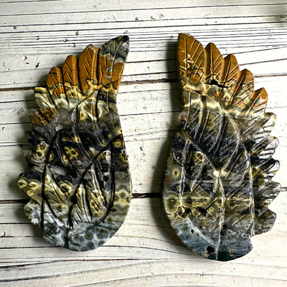 Natural Ocean Jasper Fairy Wings