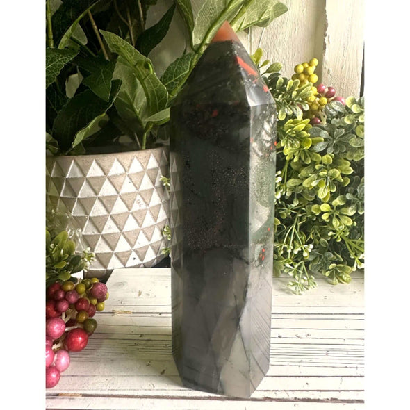 African Bloodstone Chunky Tower