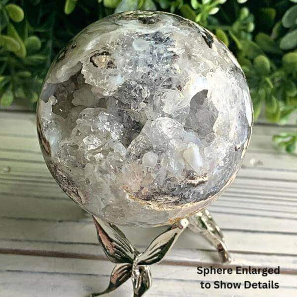 Druzy Mexican Lace Agate Sphere