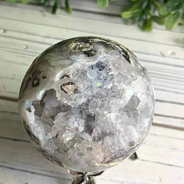 Druzy Mexican Lace Agate Sphere