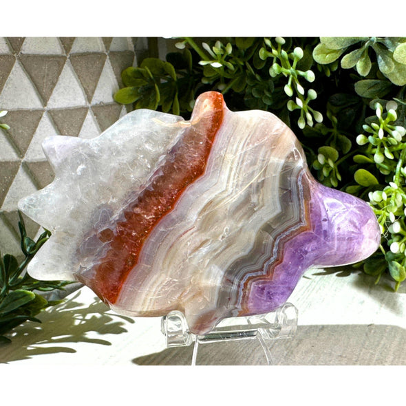 Natural Amethyst Agate Crystal Sea Turtle