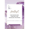 Information Card Showing Amethyst Crystal Properites - Crystal Heart Journeys