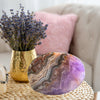 Crazy Lace Amethyst Pocket Crystal – A vibrant, portable stone offering uplifting energy, balance, and emotional clarity.