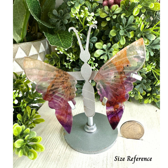 Natural Amethyst Quartz Butterly Wings