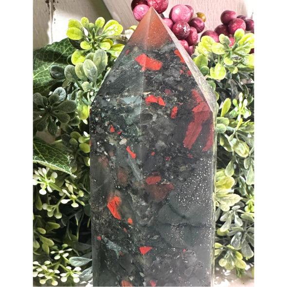 African Bloodstone Chunky Tower