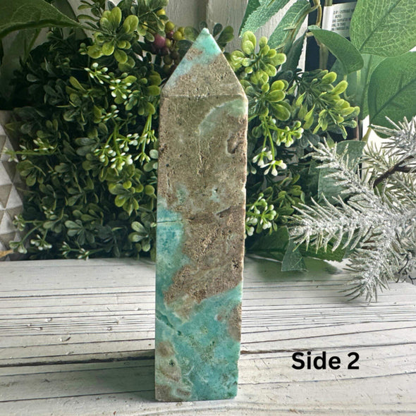 Blue Hemimorphite Crystal Tower