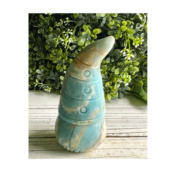 Ocean Blue Caribbean Calcite Gnome