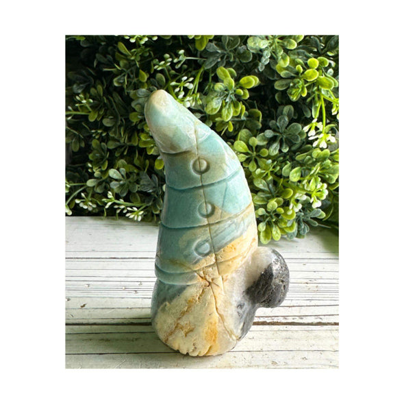 Ocean Blue Caribbean Calcite Gnome