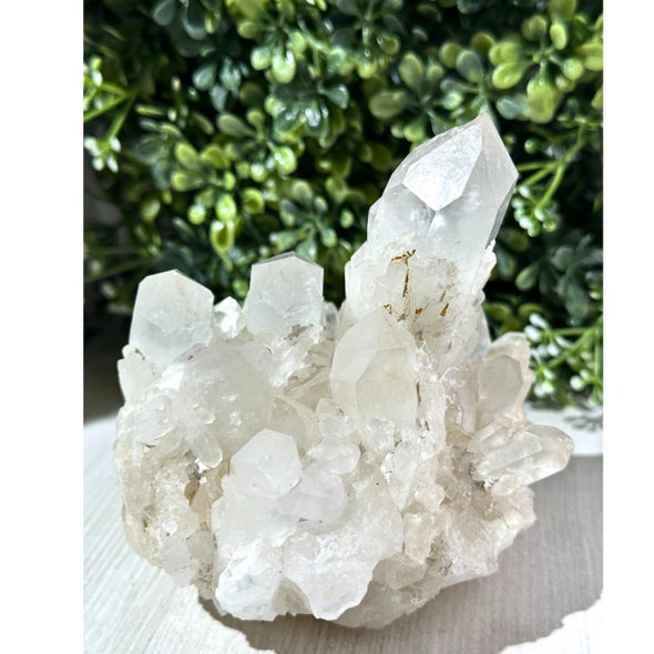 1.2 Lb Natural Raw Candle Quartz Cluster