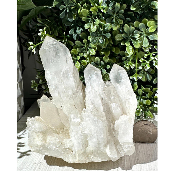 1.2 Lb Natural Raw Candle Quartz Cluster