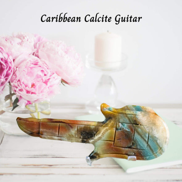 Caribbean Calcite Guitar Carving