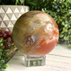 Druzy Carnelian Crystal Sphere - Crystal Heart Journeys