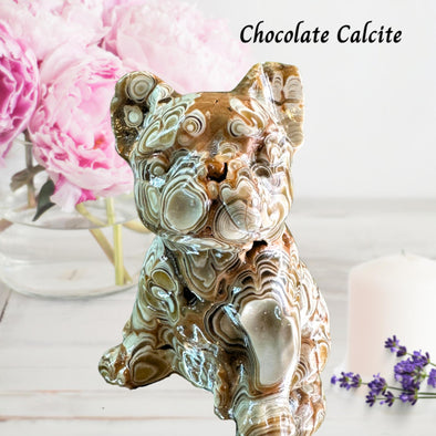 Chocolate Calcite French Bulldog