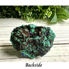 Azurite Malachite Geode Cluster, vibrant blue and green crystal formation, natural mineral specimen, unique home decor