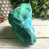 Raw Natural Chrysocolla Specimen, vibrant blue-green mineral, crystal, unique geological specimen, natural decor piece