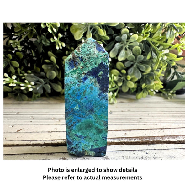 Chrysocolla Blue Azurite & Malachite Crystal Point