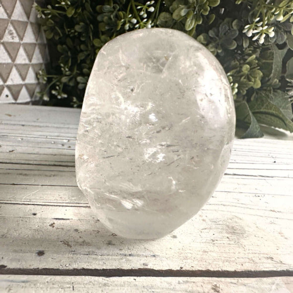 Clear Quartz Crystal Skull Carving