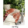 Red Fire Quartz Butterfly Wings - Stunning crystal piece featuring vibrant red hues and intricate butterfly wing design.