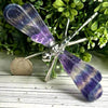 Rainbow Fluorite Crystal Dragonfly Wings - Crystal Heart Journeys