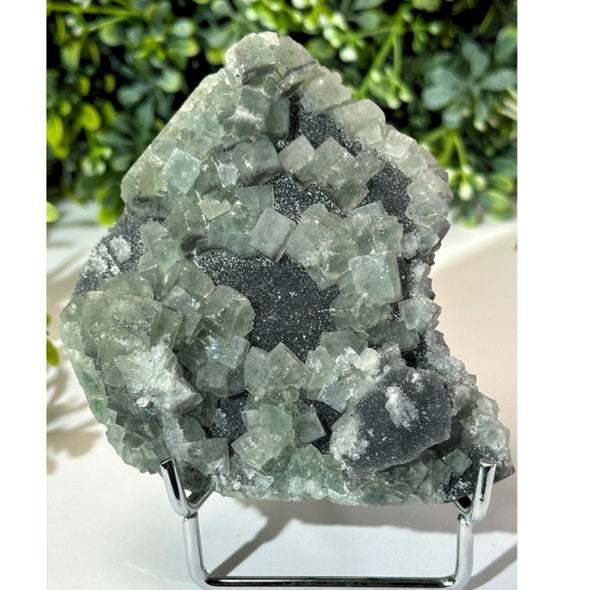 Fluorite Specimen With Galena Inclusions