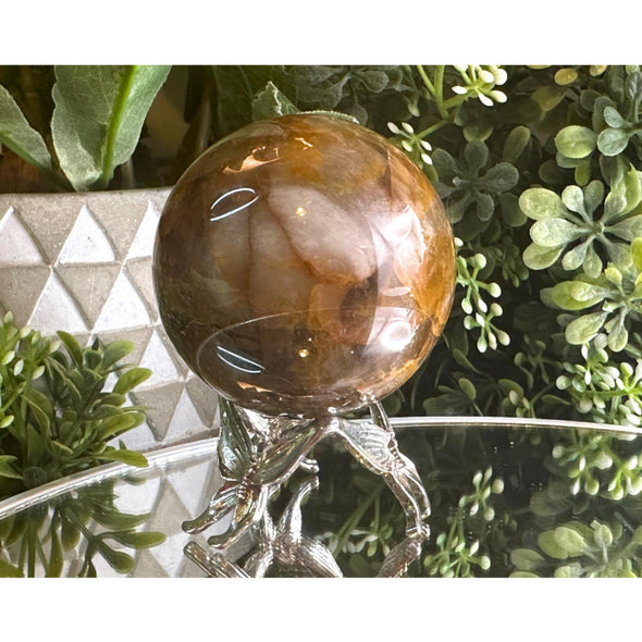 Natural Golden Healer Quartz Sphere