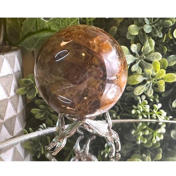 Natural Golden Healer Quartz Sphere