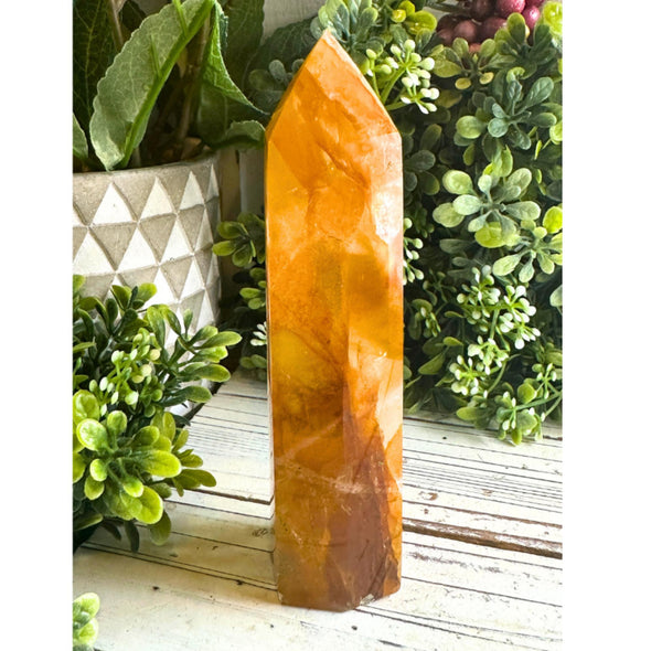 Golden Healer Quartz Crystal Tower