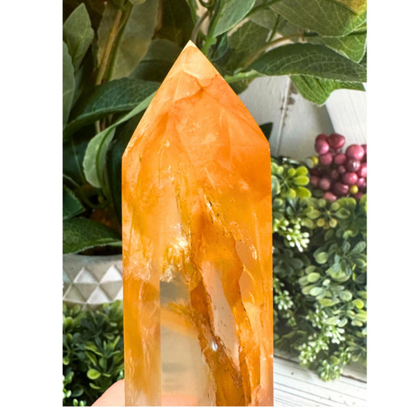 Golden Healer Quartz Crystal Tower