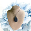 Blue Labradorite Pendant Necklace: Elegant jewelry with shimmering hues, perfect for adding mystical charm to any outfit.