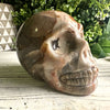 Druzy Crazy Lace Agate Skull - Crystal Heart Journeys