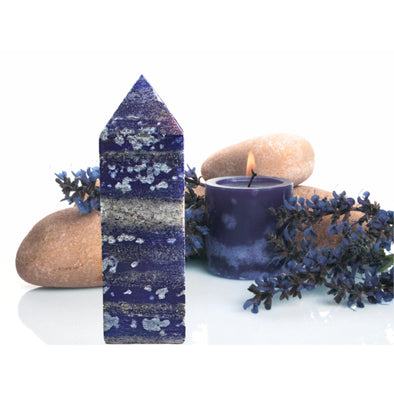 Blue Lapis Lazuli Crystal Stone Tower