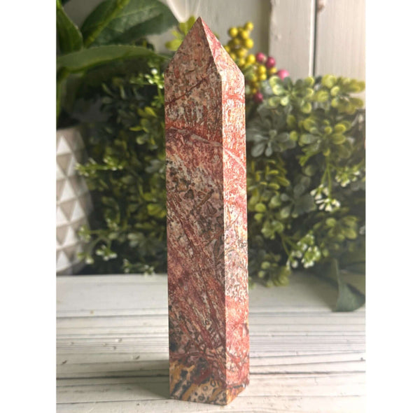 Leopardskin Jasper Tower 6 Inchs