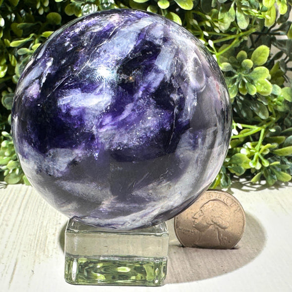 Natural Purple Mica Lepidolite Crystal Sphere