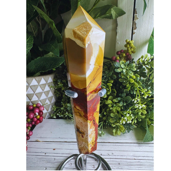 Mookaite Crystal Wand With Stand