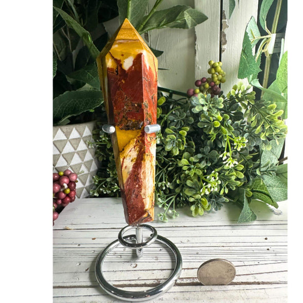 Mookaite Crystal Wand With Stand