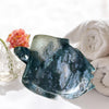 Natural Green Moss Agate Sea Turtle: Hand-carved crystal turtle symbolizing growth and grounding. Perfect for your crystal collection or as a gift.