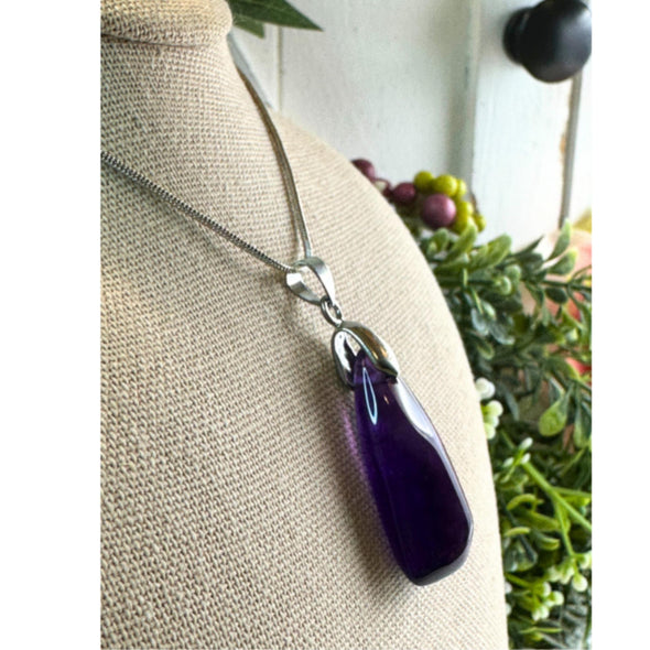 Uruguay Amethyst Pendant Necklace