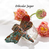 Orbicular Ocean Jasper Dragonfly, showcasing vibrant colors and intricate patterns, symbolizing transformation and peace.