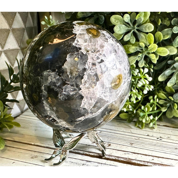 7th Vein Orbicular Ocean Jasper Sphere