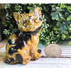 Picture Stone Jasper cat carving showcasing unique patterns and earthy colors, symbolizing creativity and grounding.