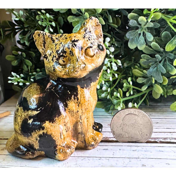 Picture Stone Jasper Cat Carving