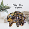 Picture Stone Jasper Elephant Carving—elegant and detailed, this sculpture combines natural beauty with calming energy for a unique decor piece.