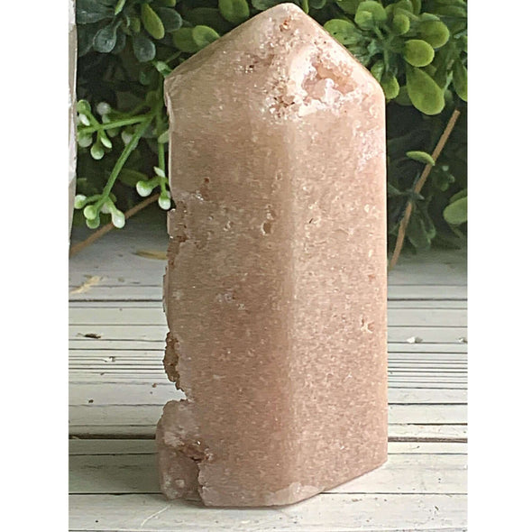 Enchanting Pink Amethyst Geode Tower