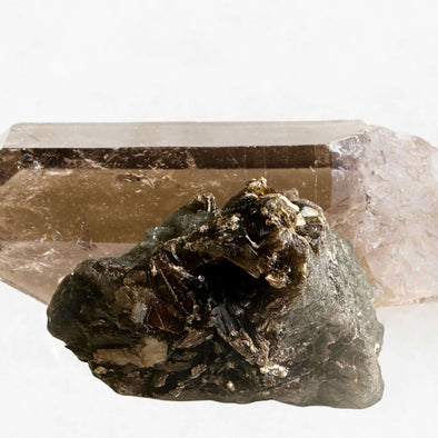 Mica and Golden Pyrite Specimen, sparkling mineral with metallic luster. A perfect geological collector's item