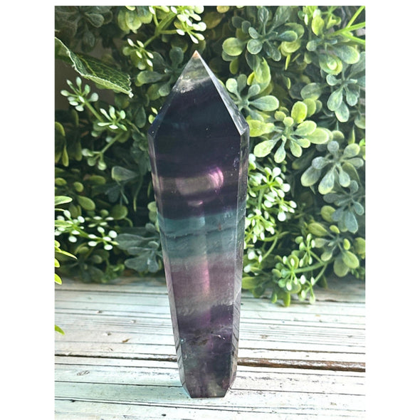 Handmade Rainbow Fluorite Gemstone Pipe