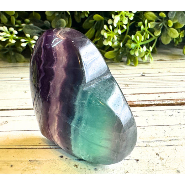 Rainbow Fluorite Crystal Heart Healing Stone