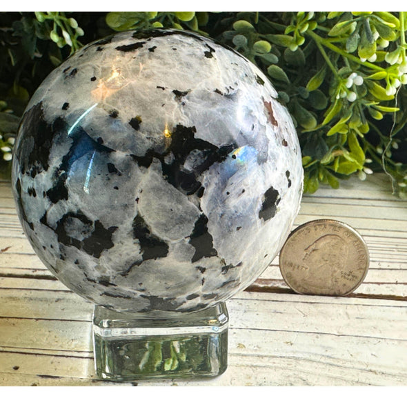 Rainbow Moonstone Crystal Sphere