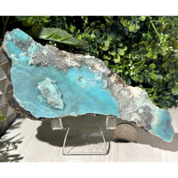 Natural Raw Blue Hemimorphite Specimen