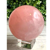 Rose Quartz Sphere for Self Love, natural pink crystal, healing stone, promotes love and emotional healing, perfect gift