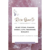 Information Card Showing Rose Quartz Crystal Properites - Crystal Heart Journeys